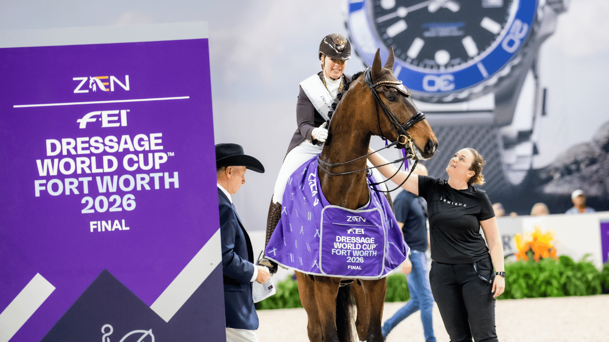 Kent Farrington and Becky Moody are crowned champions at the World Cup Finals in Jumping and Dressage