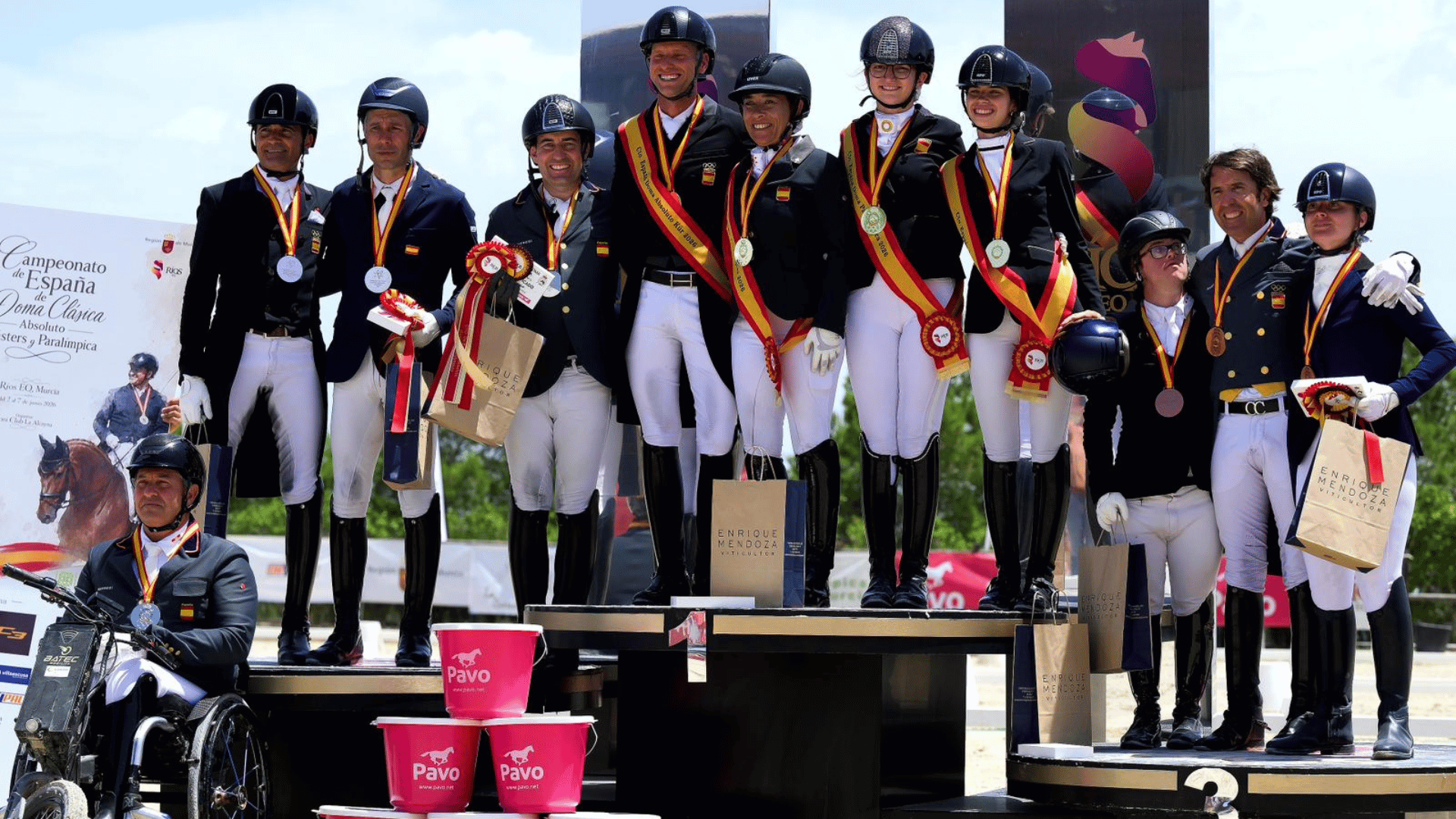 A look back at the medal table from the 2026 Spanish Dressage Championships (Senior, Masters and Paralympic)